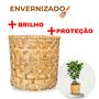 Imagem de Vaso ecológico de palha para plantas - Kit 2 peças