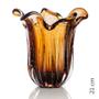 Imagem de Vaso Em Cristal Murano Marron  São Marcos