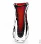 Imagem de Vaso Em Cristal Murano Vermelho São Marcos 33x14x14cm