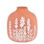 Imagem de Vaso em terracota telha com lavandas em branco 15cm