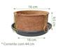 Imagem de Vaso Fibra Coco Orquidea Nº2 Com Prato E Corrente 01 Kit