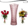 Imagem de Vaso Floreiro Decorativo de Mesa Vidro Cristal Ecológico Para Decoração Plantas Flores Utensílio Chevalier Transparente