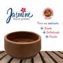 Imagem de Vaso Formato Bacia Grafiato Jasmine Ferrugem 14,25l Com Tamanho 15 X Ø35 X 34 Durín