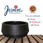 Imagem de Vaso Formato Bacia Grafiato Jasmine Preto 33,4 Litros Com Tamanho 22xØ45x45 Durín