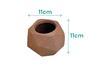 Imagem de Vaso geometrico P 11x11cm polietileno resistente decoração de mesa, escritorio e varanda 