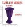 Imagem de Vaso Grego Roxo Aniversario Enfeite Decoraçao Mesa