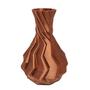 Imagem de Vaso Jarro 3D Torcido Plantas Decorativo 15 Cm Cobre