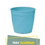 Imagem de Vaso Nutriplan N3,5 Aquarela Azul Tiffany + Prato N1,2 Azul Tiffany