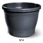 Imagem de Vaso Nutriplan Primavera Plástico Nº 4 Preto