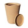 Imagem de Vaso para planta coluna decorativa grafiato de luxo com prato - 36x31