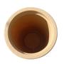 Imagem de Vaso para planta coluna decorativa grafiato de luxo com prato - 36x31