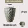 Imagem de Vaso Para Planta Jardim Coluna Redonda Diamante 3d Polietileno Pp