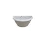 Imagem de Vaso Parede Grego Branco Marmorizado 820Ml 20X10Cm Ariplas