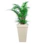 Vaso Polietileno Cachepot Rattan Quadrado Grande Branco 28L Decoração - Baitashop Imagem de Vaso Polietileno Cachepot Rattan Quadrado Grande Branco 28L Decoração - Baitashop