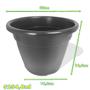 Imagem de Vaso Pote 25 Plastico 5 Litros Plantar Flores Rosas 10 Und