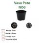 Imagem de Vaso Pote Preto N06 4Cm L X 5,1Cm A 150 Unidades