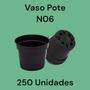 Imagem de Vaso Pote Preto N06 4Cm L X 5,1Cm A 250 Unidades