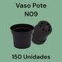 Imagem de Vaso Pote Preto N09 6Cm L X 6,7Cm A 150 Unidades