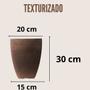 Imagem de Vaso Quadrado De Polietileno 41cm Fino Para Plantas E Flores