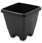 Imagem de Vaso Quadrado Preto Grande 14,4L 32X32X29Cm De Plastico - Plasnew