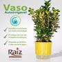 Imagem de Vaso Raiz Autoirrigavel Grande 21x18 Verde Es Flores Kit 2pc