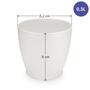 Imagem de Vaso Rattan Cachepo Redondo M3 Kit Com 10 Mini Suculenta Violeta
