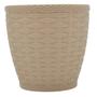 Imagem de Vaso Rattan Redondo M3 (300ml) Cor Palha INJEPLASTEC