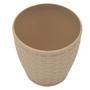 Imagem de Vaso Rattan Redondo M3 (300ml) Cor Palha INJEPLASTEC