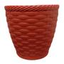 Imagem de Vaso Rattan Redondo M3 (300ml) Cor Telha INJEPLASTEC