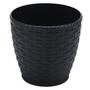 Imagem de Vaso Rattan Redondo Médio (10L) Preto Injeplastec