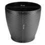 Imagem de Vaso Rattan Redondo Mini (1,8L) Preto INJEPLASTEC