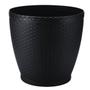 Imagem de Vaso Rattan Redondo Mini (1,8L) Preto INJEPLASTEC