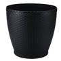 Imagem de Vaso Rattan Redondo Pequeno (4,6L) Preto Injeplastec