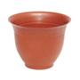 Imagem de Vaso Redondo 6 cm Marrom Decorativo Para plantas - BRASAMI