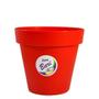 Imagem de Vaso Redondo Moderno 30 cm Para Jardim Bari Vermelho VB30VE