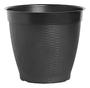 Imagem de Vaso Redondo Rattan Preto Flor Planta e Arvore Frutífera Jardim Varanda 14,5 Litros Plasnew