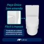 Imagem de Vaso Sanitário Monobloco Caixa Acoplada Privada Completo modelo Navies Tubrax