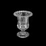 Imagem de Vaso transparente pequeno de cristal com pedestal