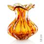 Imagem de Vaso Trouxinha Em Cristal Murano Âmbar - São Marcos 18Cm