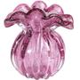 Imagem de Vaso Trouxinha Murano Italy Rosa Vidro 14x11cm Decoração Lyor