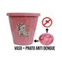 Imagem de Vaso Uninjet com Prato Rosa - 28