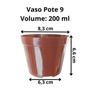 Imagem de Vasos pote 9 marrom 100 unidades vasos para mini suculentas cactos lembrancinha artesanato fazer mudas de suculentas plantas geral