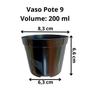 Imagem de Vasos pote 9 preto 1000 unidades vasos atacado para mini suculentas cactos lembrancinha artesanato fazer mudas de suculentas plantas geral