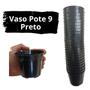 Imagem de Vasos pote 9 preto 25 unidades vasos para mini suculentas cactos lembrancinha artesanato fazer mudas de suculentas plantas geral