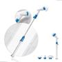 Imagem de Vassoura Elétrica Escova De Limpeza Mop Bivolt é ideal para limpar pisos, paredes, azulejos, janelas, móveis, carros, en
