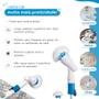 Imagem de Vassoura Elétrica Escova De Limpeza Mop Bivolt é ideal para limpar pisos, paredes, azulejos, janelas, móveis, carros, en