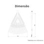 Imagem de Vassoura Plástica/Aço 18 Dentes Com Cabo 1,2m Durín