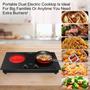 Imagem de VBGK Cooktop Elétrico 24" 2400W com 2 Queimadores e Tela Touch (Preto)