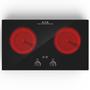 Imagem de VBGK Cooktop Elétrico 24" 2400W com 2 Queimadores e Tela Touch (Preto)