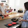 Imagem de VBGK Cooktop Elétrico de 12" com 2 Zonas, 9 Níveis e Bloqueio Infantil